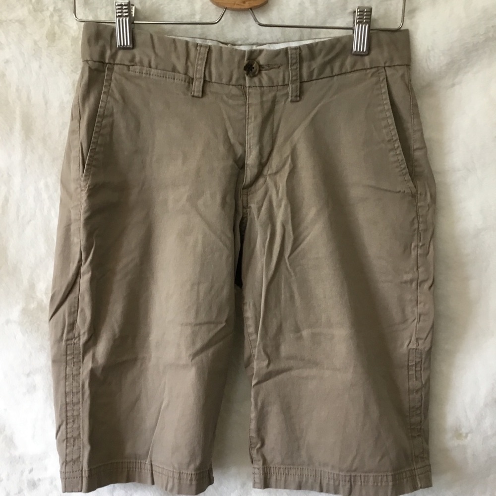 Ben Sherman Khaki Men's Flat Front Shorts